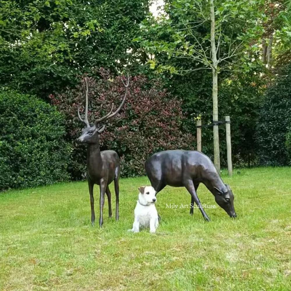 Belgium Bronze Buck and Doe Statue Feedback