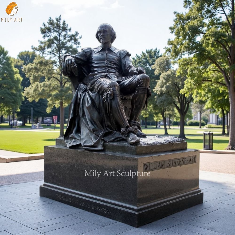 Casting Bronze Statue of William Shakespeare for Park Decor