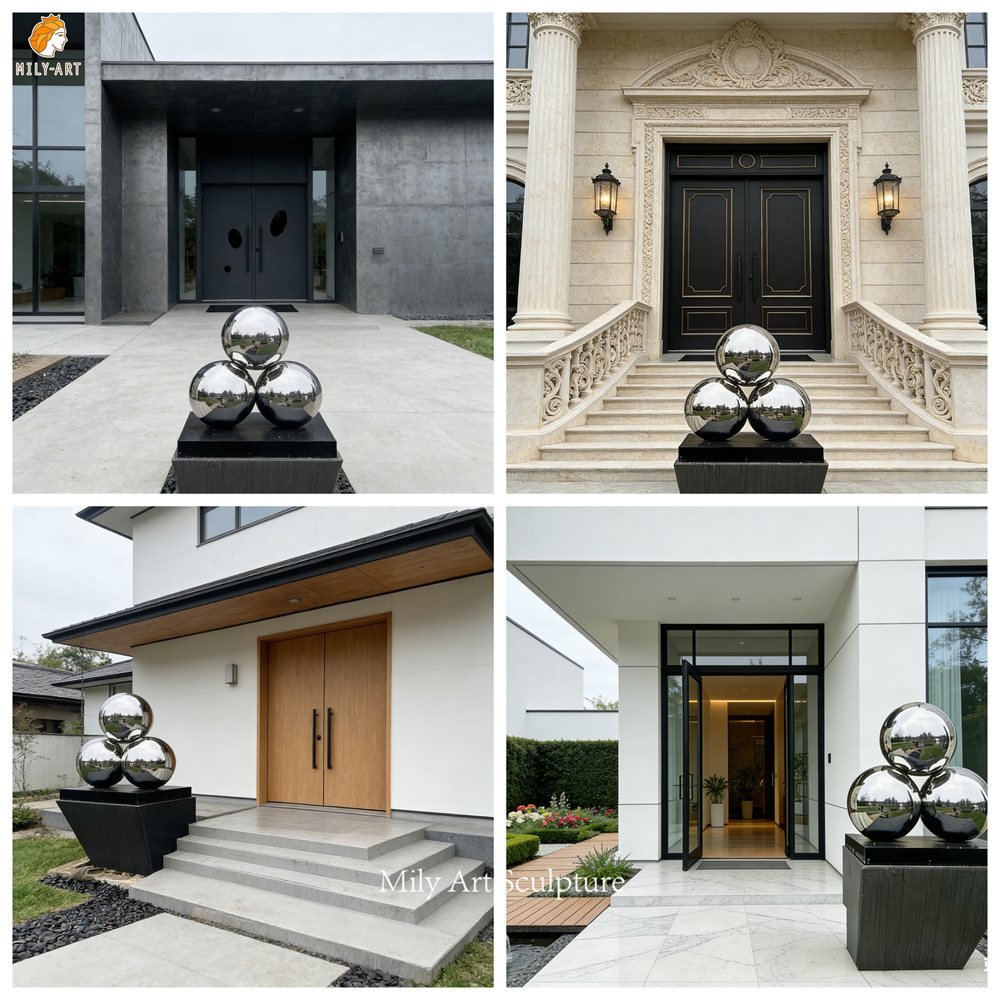 Stainless Steel Sphere Gazing Balls Applications