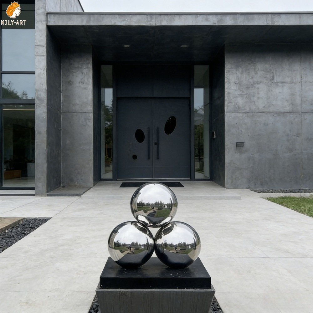 Stainless Steel Sphere Gazing Balls for front Door of a House