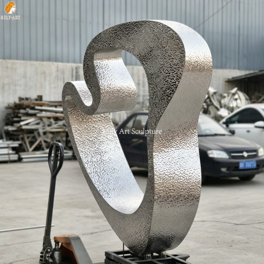 Steel Beam Ripple Stainless Steel Ripple-Shaped Abstract Sculpture