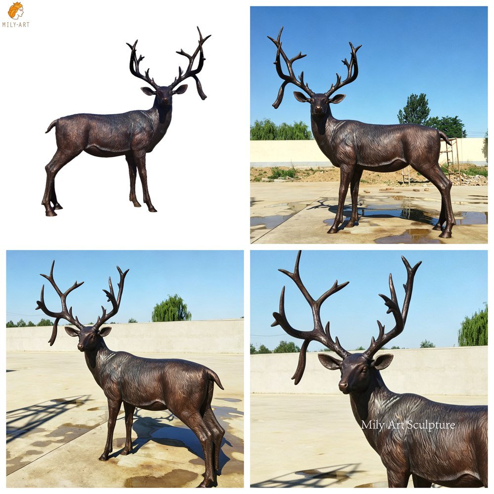 Monumental Whitetail Sculpture Details