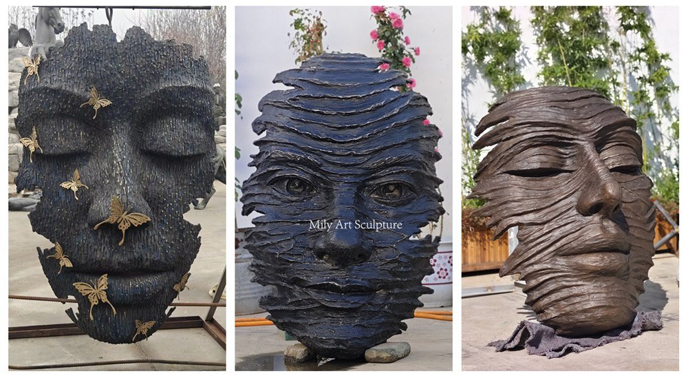 more modern face sculpture styles