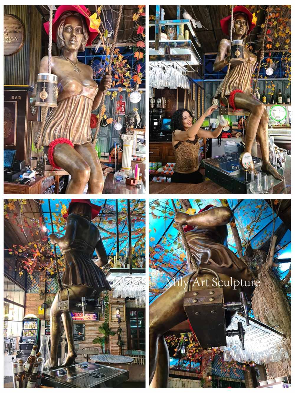 Spanish Bronze Girl on a Swing Sculpture Feedback