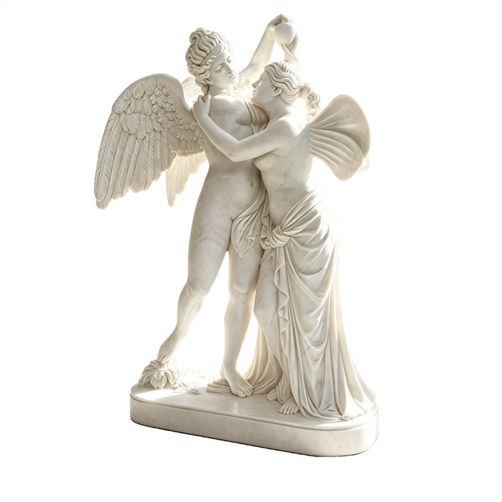 Famous Marble Statue Amore and Psyche Replica