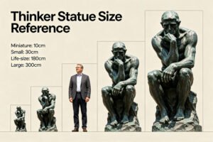 The Thinker Statue – Size Guide