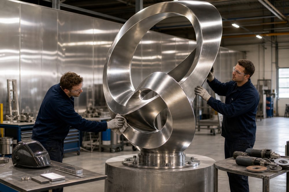 How to Protect Outdoor Metal Sculptures ? outdoor metal sculptures production stage stainless steel protection