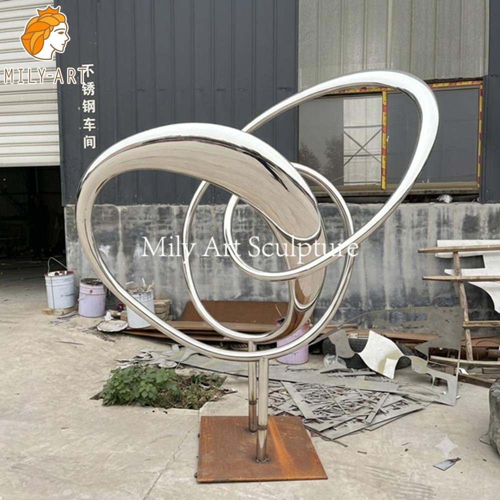  Stainless Steel Nudo Twisted Knot Sculpture for sale