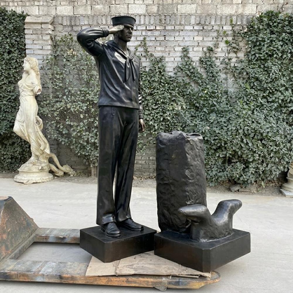 Casting Bronze the Lone Sailor Statue Casting bronze the lone sailor statue