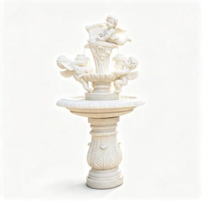 Marble Cherub Angel Garden Fountain