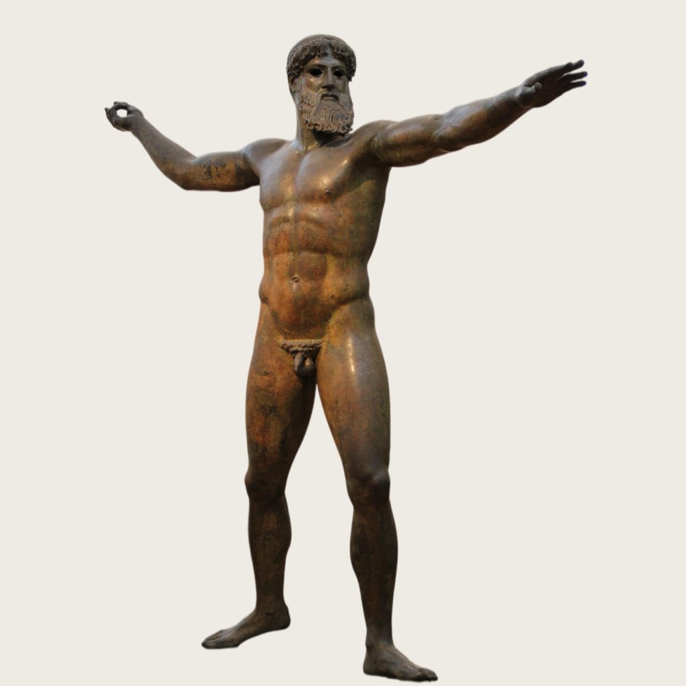 10 Muscular Greek Statues and Why They Look So Powerful Artemision Bronze statue