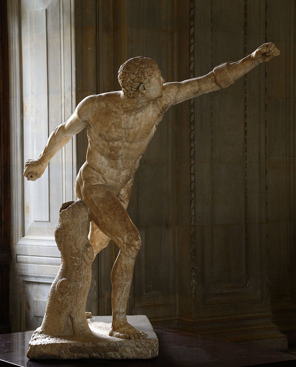 Bronze Borghese Gladiator Sculpture Replica MLBS-398 Borghese Gladiator Sculpture Original Work