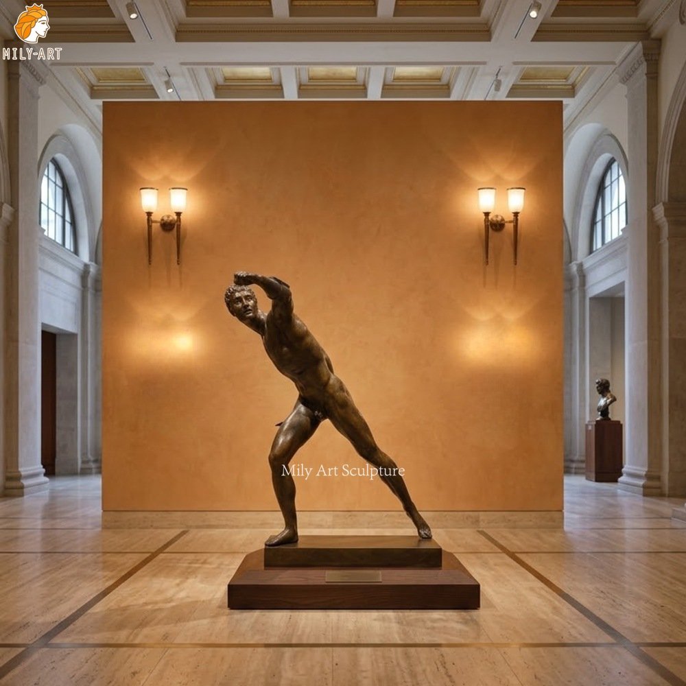 Bronze Borghese Gladiator Sculpture Replica MLBS-398 Bronze Borghese Gladiator Sculpture Replica for Lobby