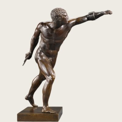 Bronze Borghese Gladiator Sculpture Replica