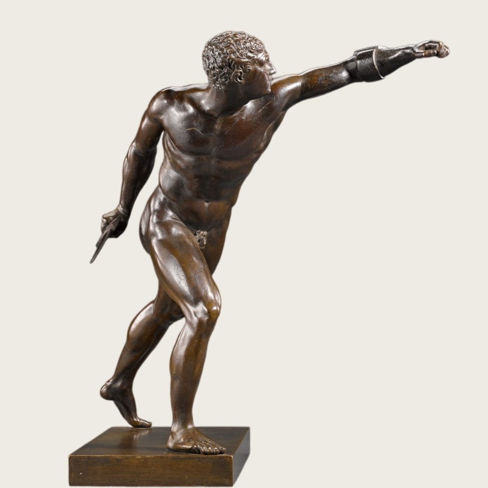 Bronze Borghese Gladiator Sculpture Replica
