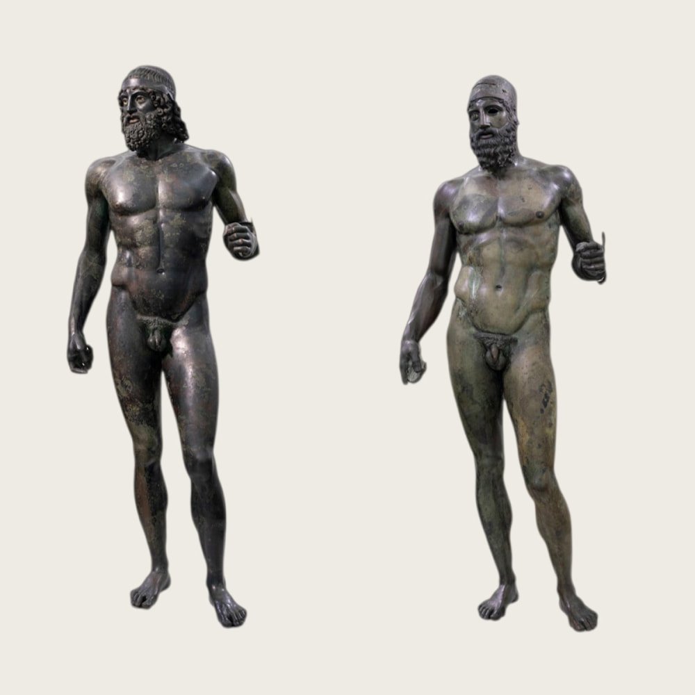 10 Muscular Greek Statues and Why They Look So Powerful Riace Bronzes statue