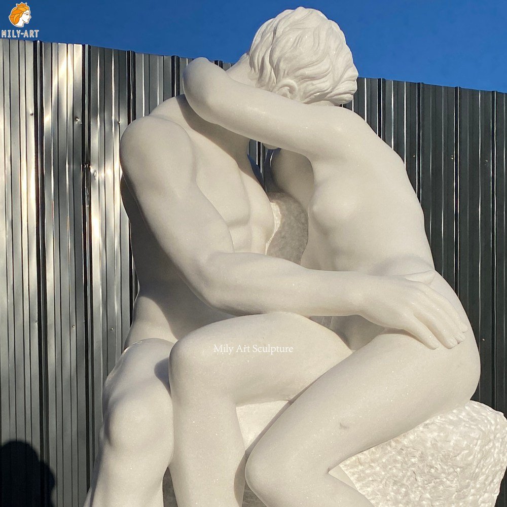 The Kiss Rodin Marble Sculpture Replica for Sale MLMS-463 The Kiss Rodin Marble Sculpture Replica Detail