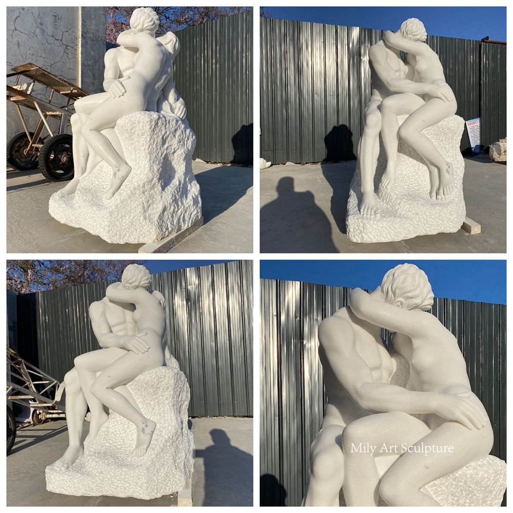 The Kiss Rodin Marble Sculpture Replica for Sale MLMS-463 The Kiss Rodin Marble Sculpture Replica Details