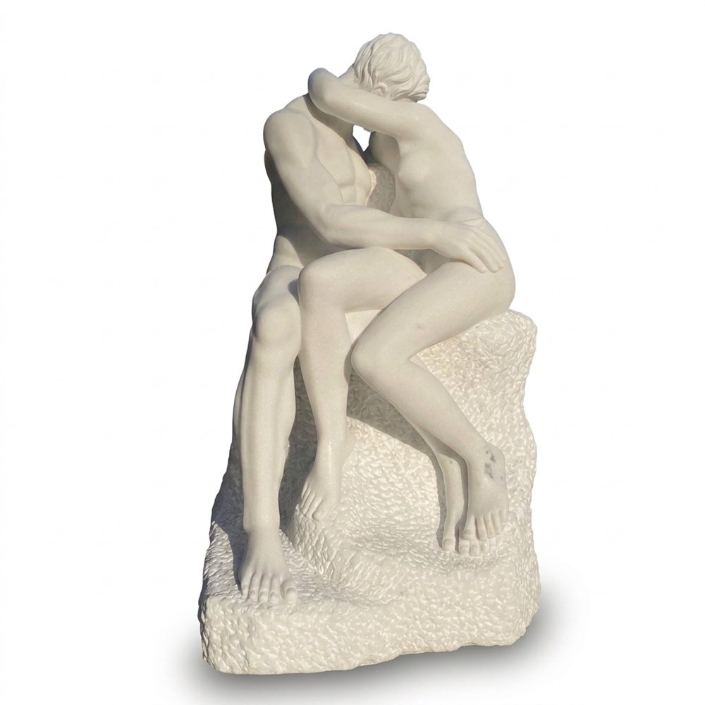 The Kiss Rodin Marble Sculpture Replica for Sale MLMS-463 The Kiss Rodin Marble Sculpture Replica