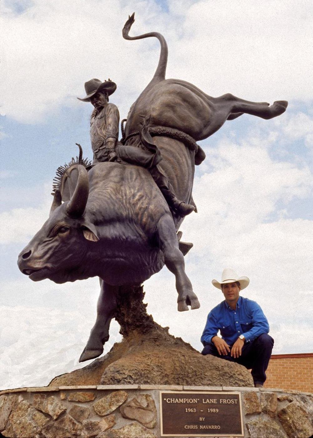 Monumental Bronze Sculpture Champion Lane Frost Original Work